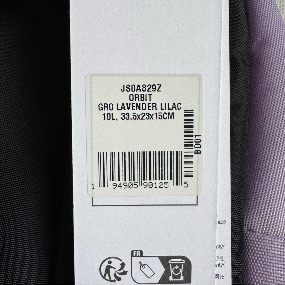 Eastpak Orbit 10L Backpack Lavender Lilac NEW Bookbag Mini Travel Bag Classic - Picture 4 of 8